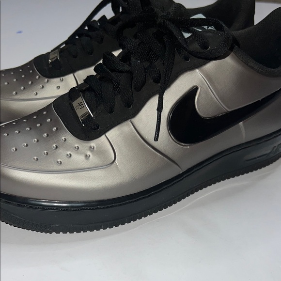 Nike 7.5 Men's Air Force 1 Foamposite Pro low top Pewter Silver - Picture 5 of 13